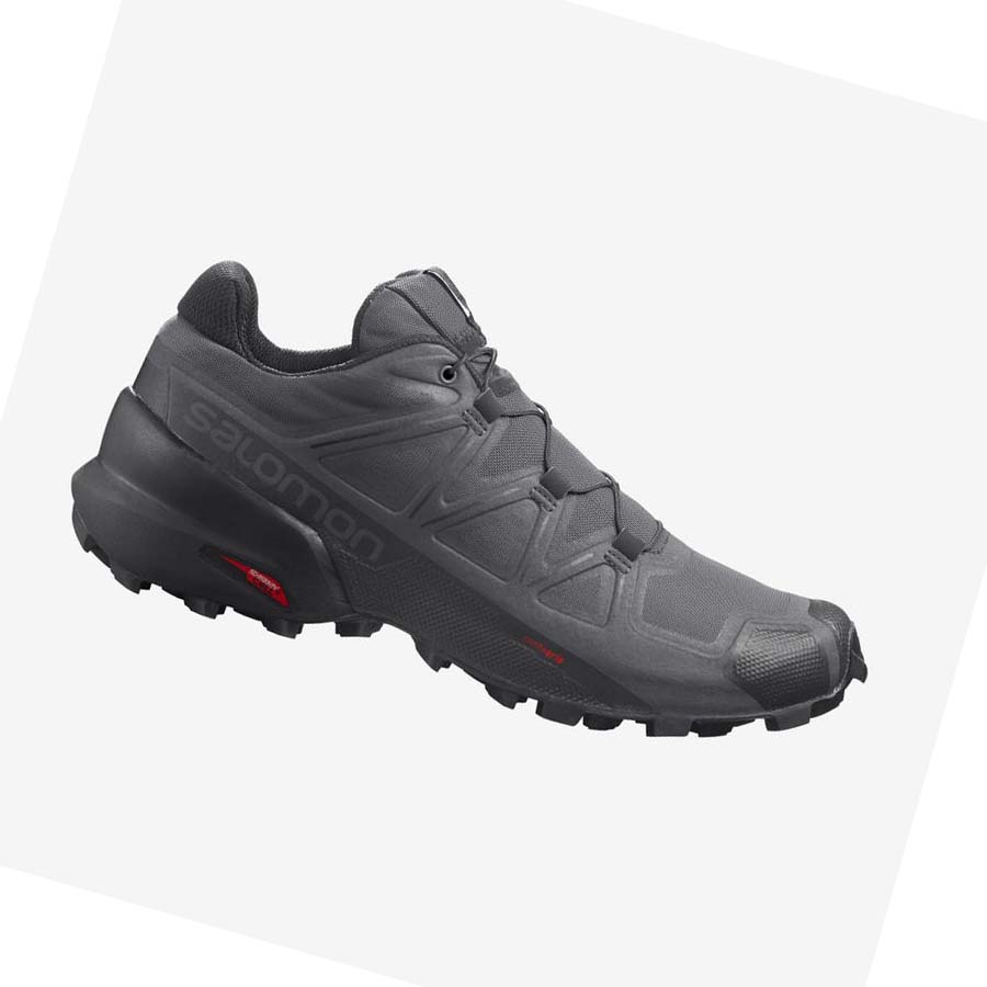 Tenis Para Trail Running Salomon SPEEDCROSS 5 Hombre Plateados | MX 3517DFM